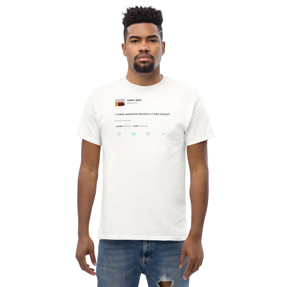 Bike Stores Kanye West Tee-White-S-Bootlg