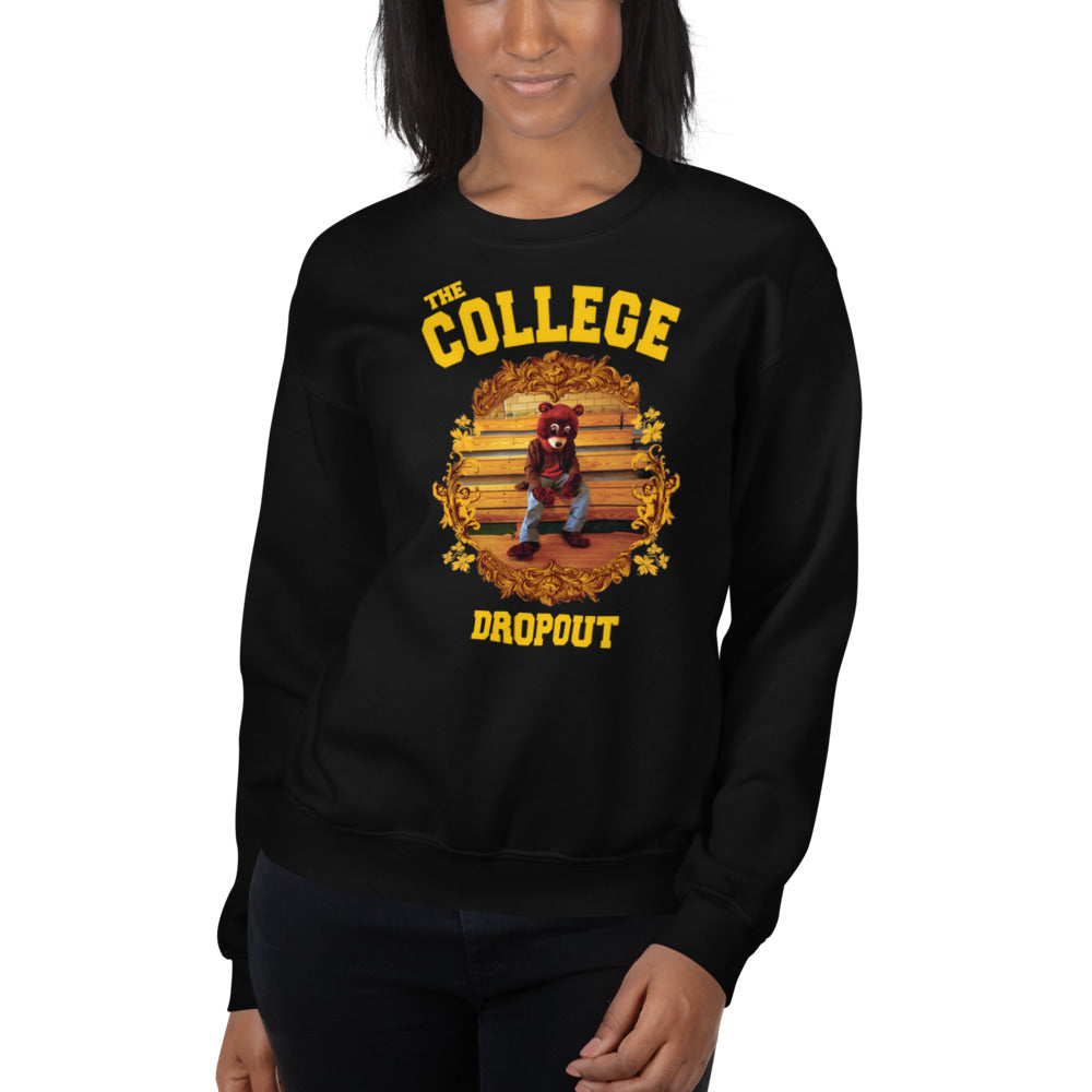 College Dropout Bear Crewneck - Kanye West 2004-S-Maroon-Bootlg