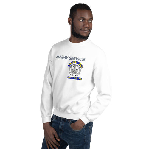 Jesus is King New York Seal Inspired Unisex Ultra Cotton Crewneck - Kanye West Sunday Service Tour Merch-Ash-S-Bootlg