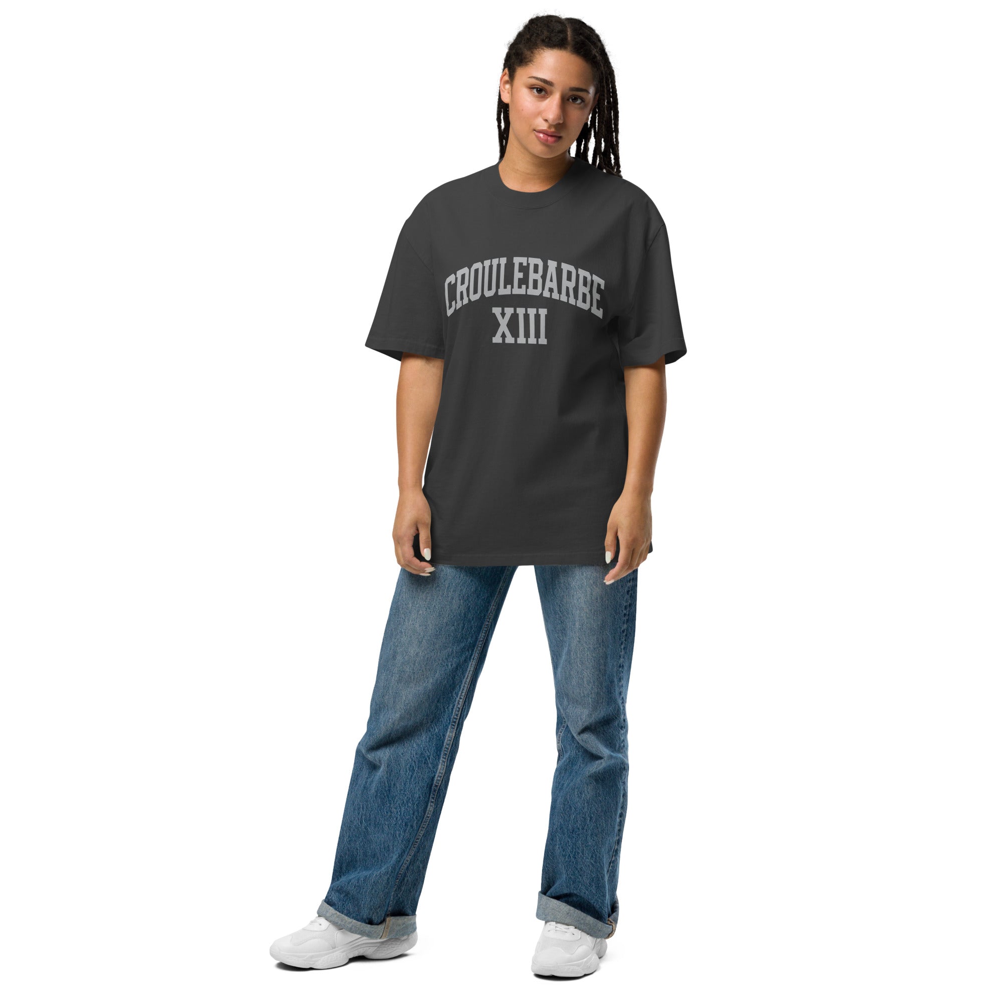 Croulebarbe Oversized faded t-shirt-S-Bootlg