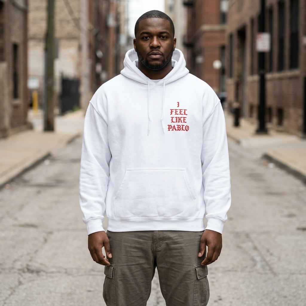 I Feel Like Pablo Hoodie-White-S-Bootlg
