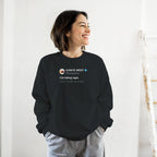 I be taking naps Kanye West Tweet Crewneck Sweatshirt-Ash-S-Bootlg