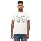 If your reading this it's arm day Drake inspired workout Tee-White-L-Bootlg