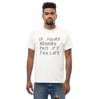 If your reading this it's too late Drake inspired Tee-White-L-Bootlg