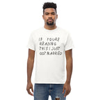 If your reading this I Just Got Married Drake inspired Unisex Ultra Cotton Tee-White-L-Bootlg