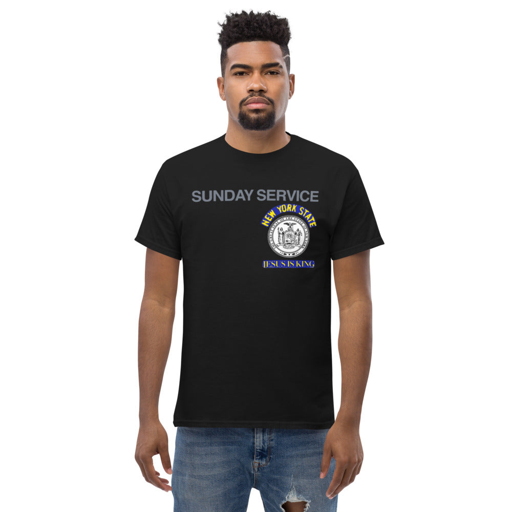 Jesus is King Detroit Seal T-Shirt-L-Black-Bootlg