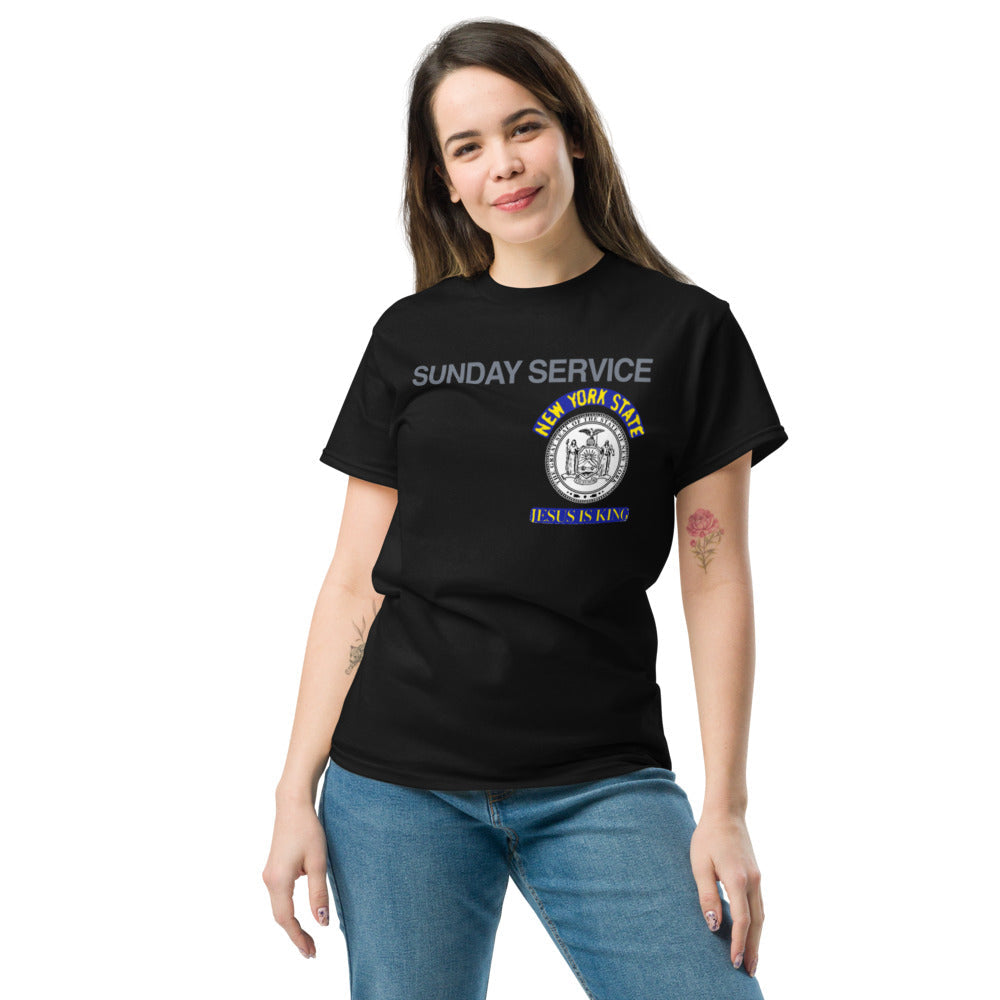 Jesus is King Detroit Seal T-Shirt-L-Black-Bootlg