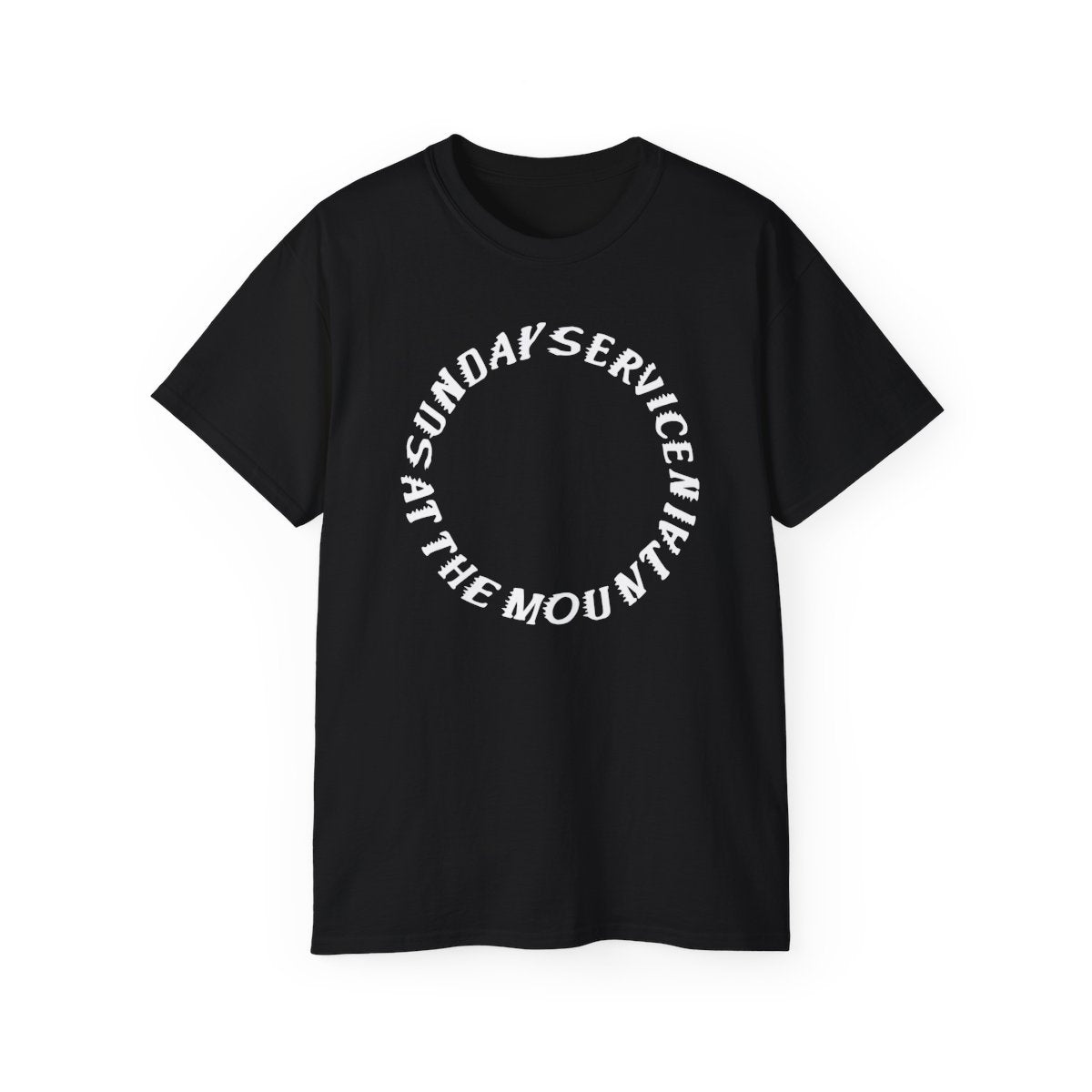 Sunday Service Mountain Tee, front view