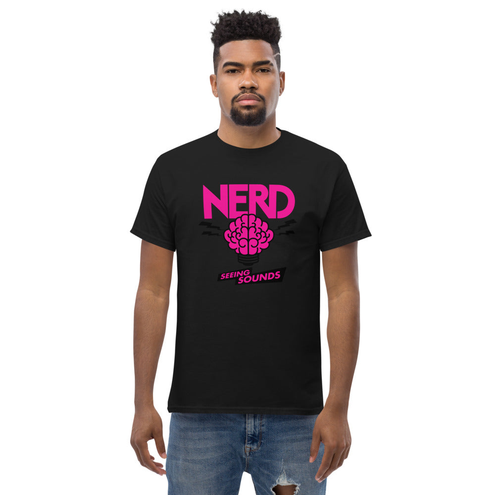 NERD Seeing Sounds Inspired brain T-Shirt-White-S-Bootlg