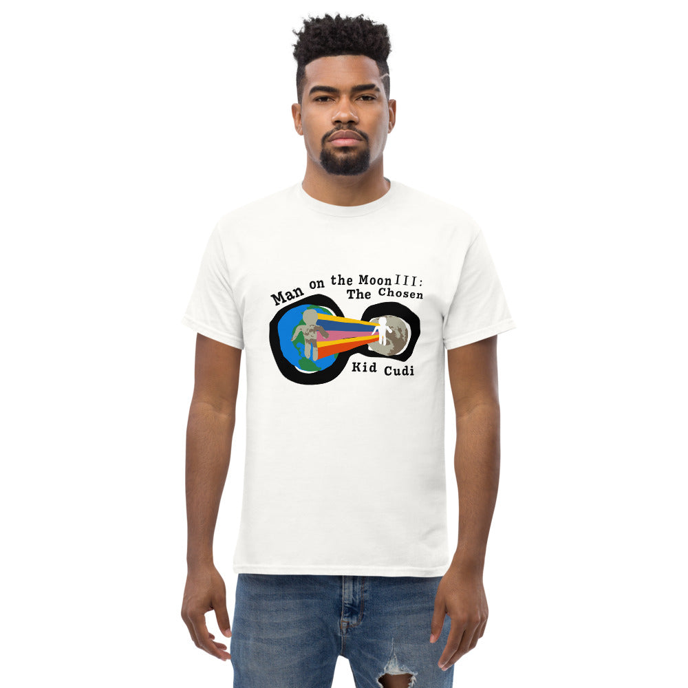 Man on the Moon III : The Chosen Kid Cudi album merch T-Shirt-White-S-Bootlg
