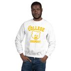The College Dropout Crewneck Sweatshirt - Old Kanye West-White-S-Bootlg