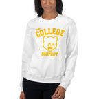 The College Dropout Crewneck Sweatshirt - Old Kanye West-White-S-Bootlg
