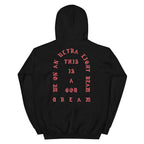 I Feel Like Pablo Paris hoodie back view in Black