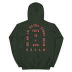 I Feel Like Pablo Paris hoodie back view in Forest Green