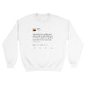 Water Bottle Tweet Kanye West Crewneck-White-S-Bootlg