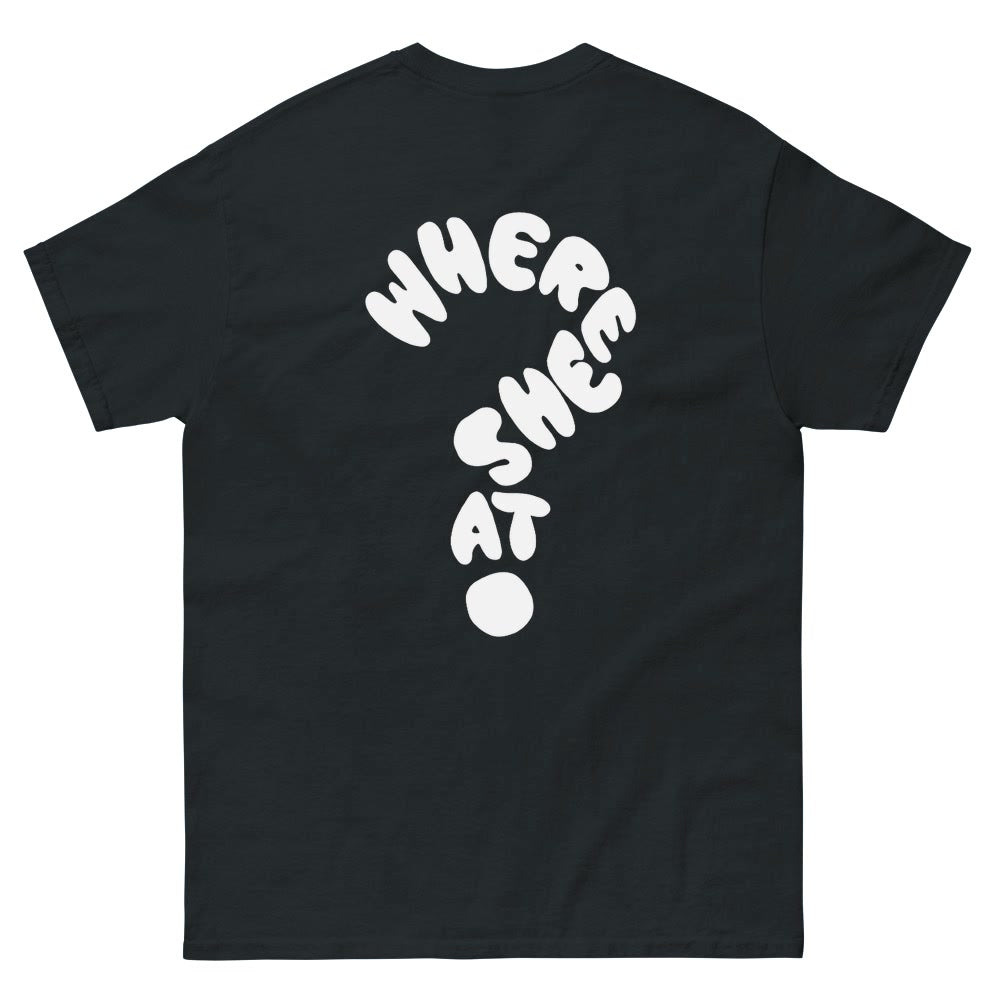 Where She At Drake Tee-White-S-Bootlg