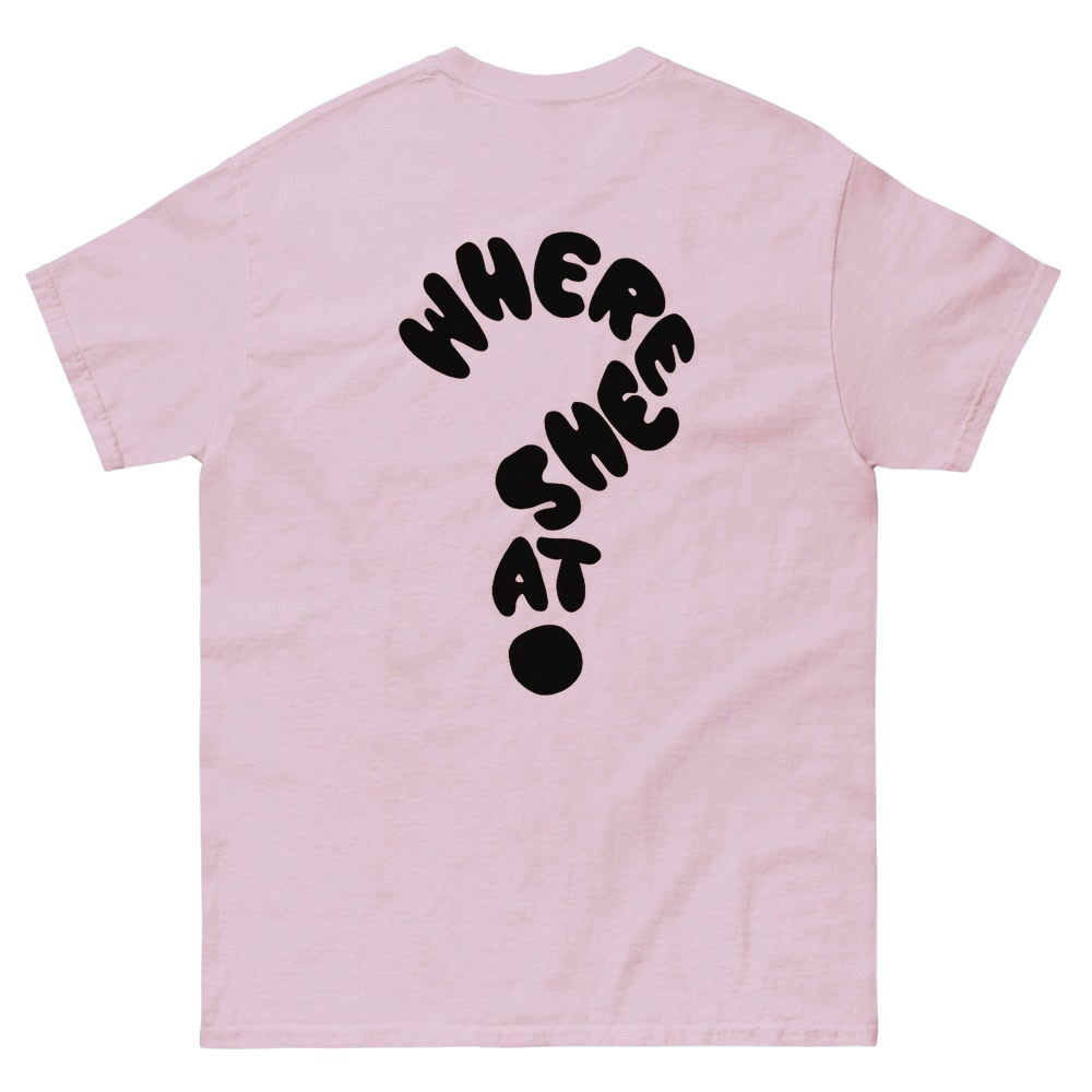 Where She At Drake Tee-White-S-Bootlg