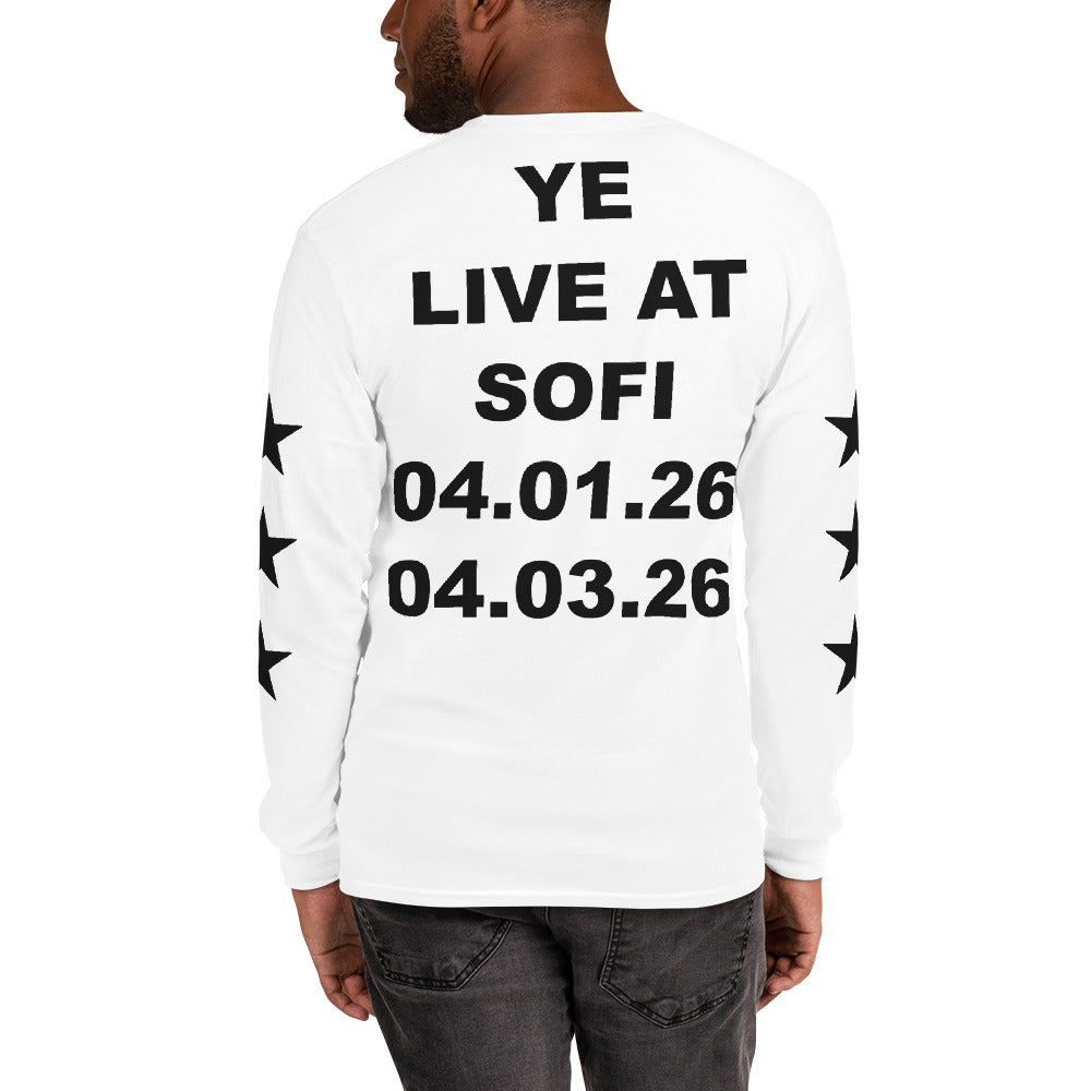 Ye Live at SoFi Long Sleeve-White-S-Bootlg