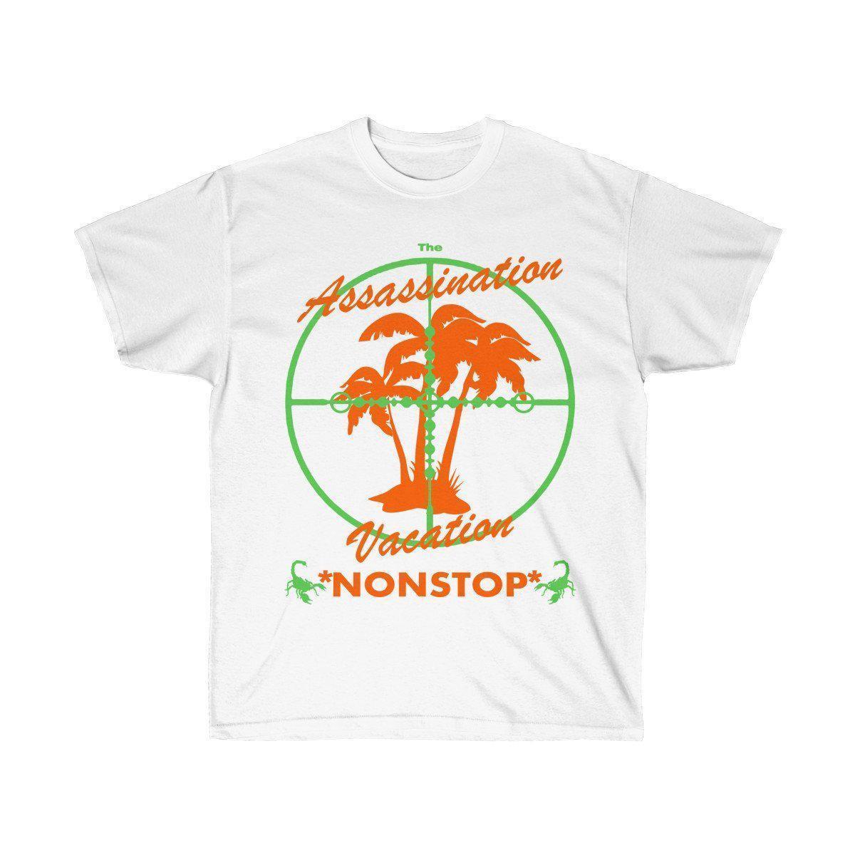Assassination Vacation Tour Drake merch inspired - Unisex Ultra Cotton Tee-White-L-Bootlg