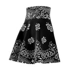 Bandana Skater Skirt Black & White-Bootlg