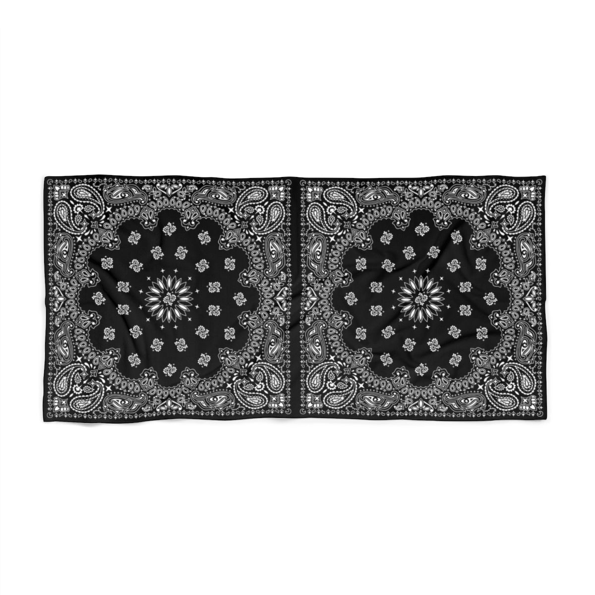 Black Bandana Beach Towel-30x60-Bootlg