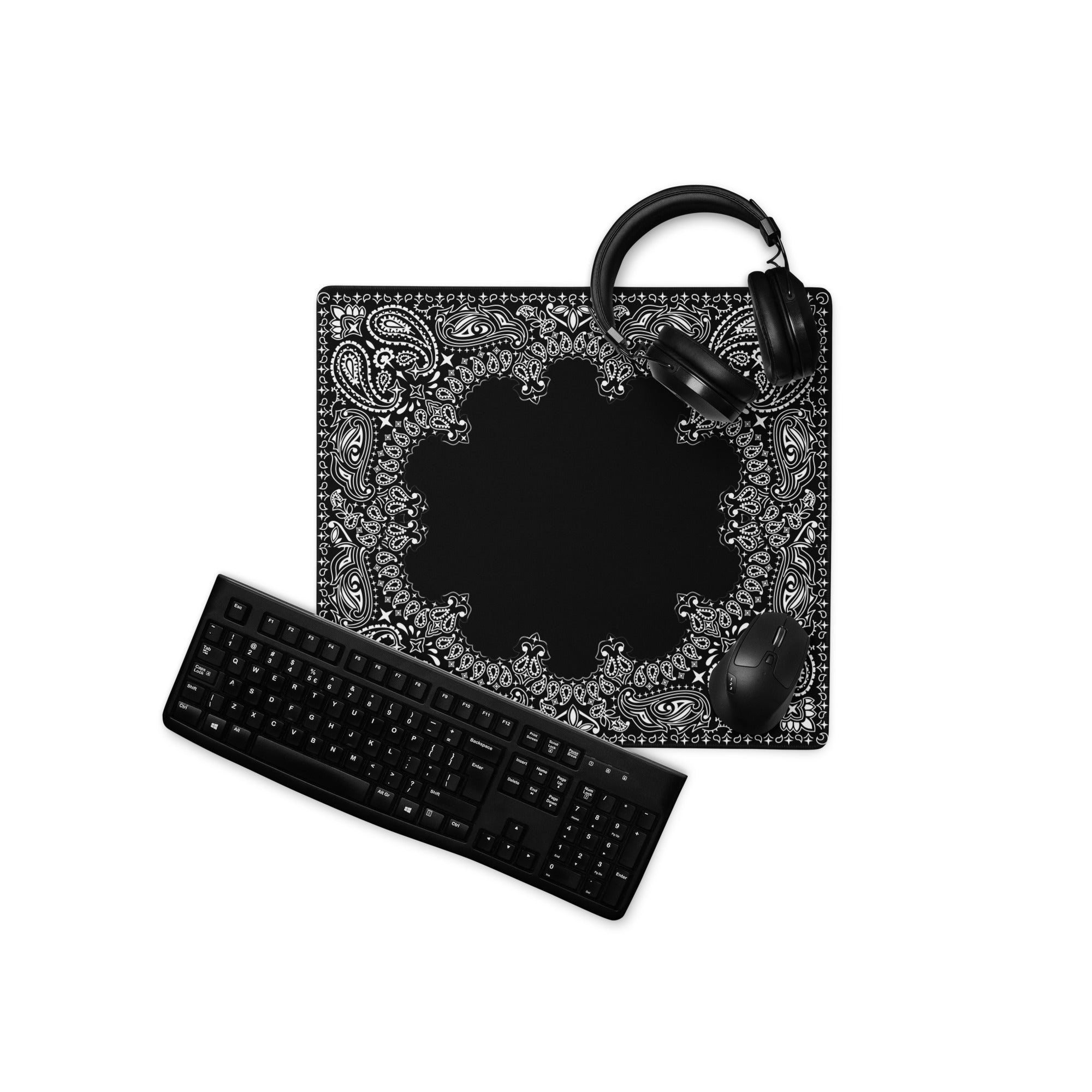 Black Bandana Gangsta Gaming mouse pad-18″×16″-Bootlg