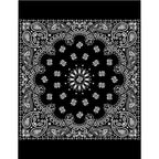 Black Bandana Microfiber Duvet Cover-Bootlg