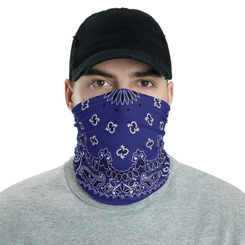 Blue Bandana Neck gaiter Snood-Bootlg