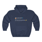 Burn that excel spreadsheet - Kanye West Tweet Hoodie-Navy-S-Bootlg