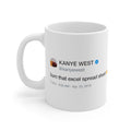 Burn that excel spreadsheet - Kanye West inspired White Ceramic Mug-11oz-Bootlg