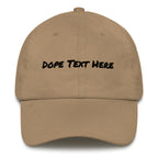 Custom embroidered Dad hat - Put your personalized text on this dope dad cap-Khaki-Bootlg