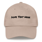 Custom embroidered Dad hat - Put your personalized text on this dope dad cap-Stone-Bootlg