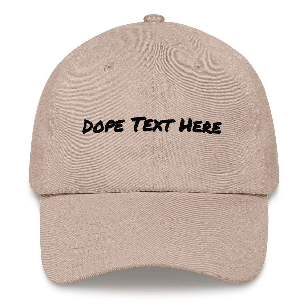 Custom embroidered Dad hat - Put your personalized text on this dope dad cap-Stone-Bootlg