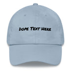 Custom embroidered Dad hat - Put your personalized text on this dope dad cap-Light Blue-Bootlg