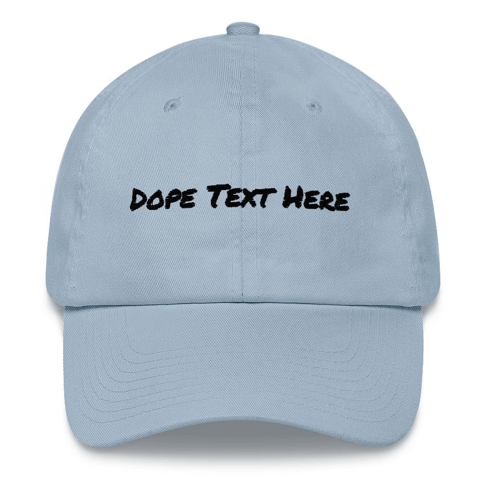 Custom embroidered Dad hat - Put your personalized text on this dope dad cap-Light Blue-Bootlg