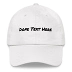 Custom embroidered Dad hat - Put your personalized text on this dope dad cap-White-Bootlg