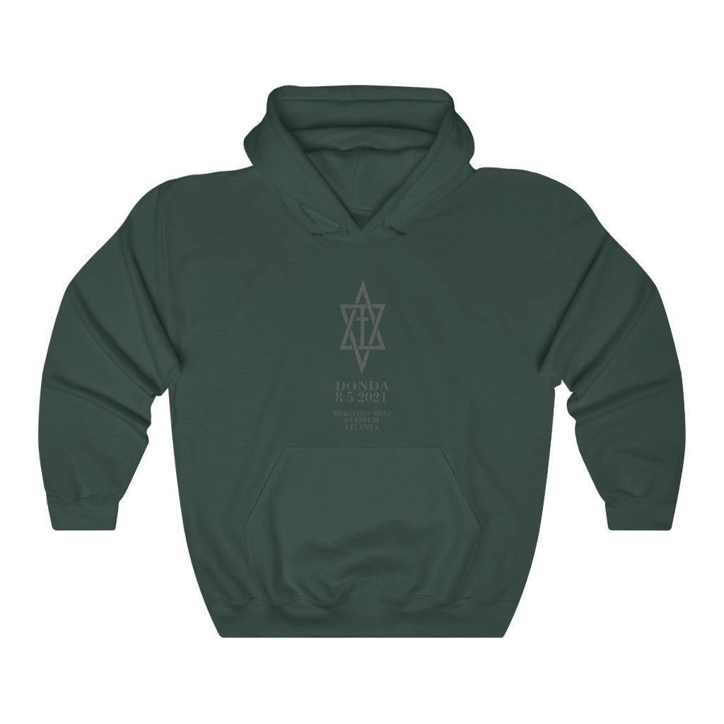 Donda Merch Kanye West Album inspired Hoodie-Forest Green-S-Bootlg