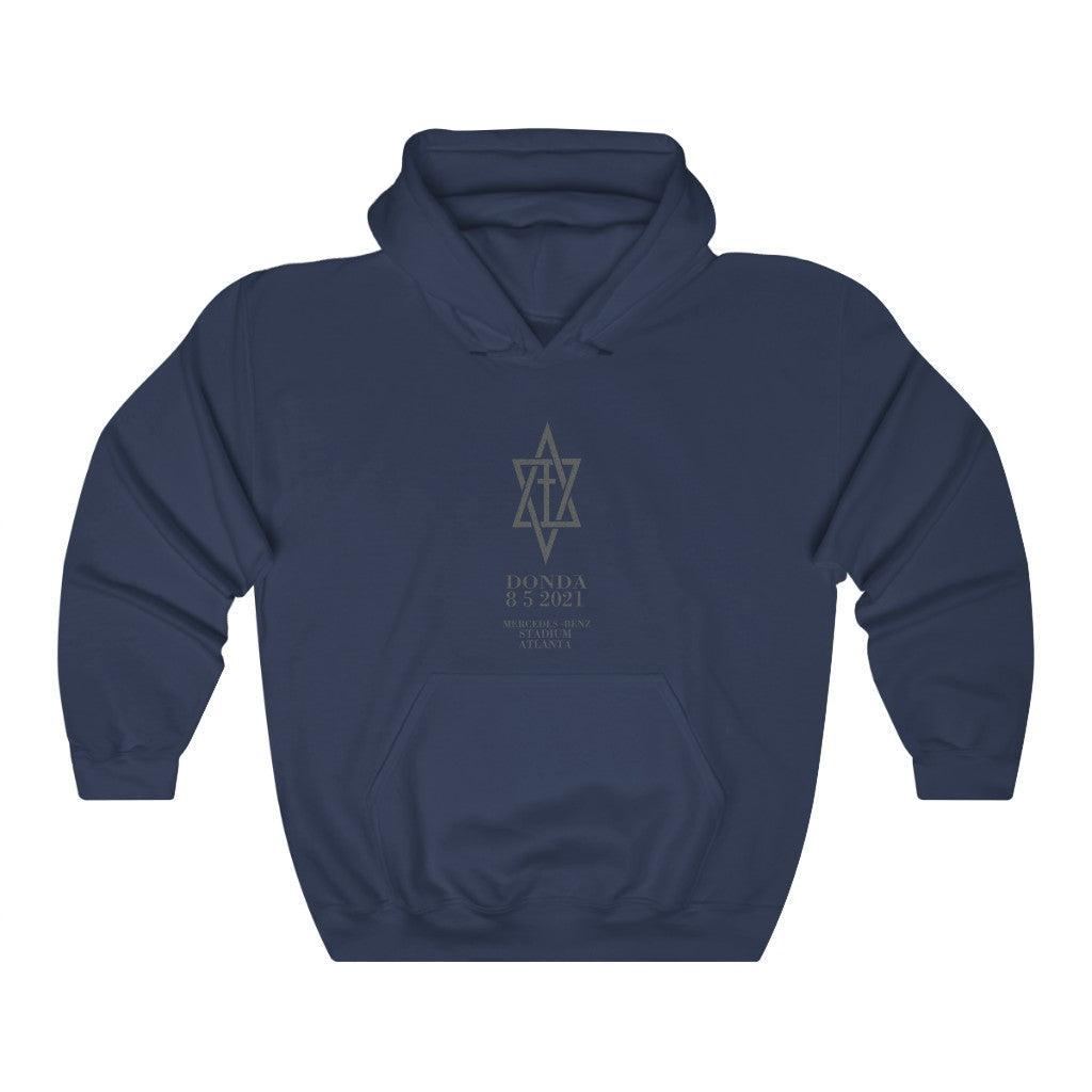 Donda Merch Kanye West Album inspired Hoodie-Navy-S-Bootlg