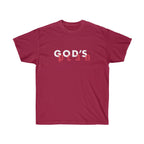 Drake God's Plan Inspired Tee-Cardinal Red-S-Bootlg