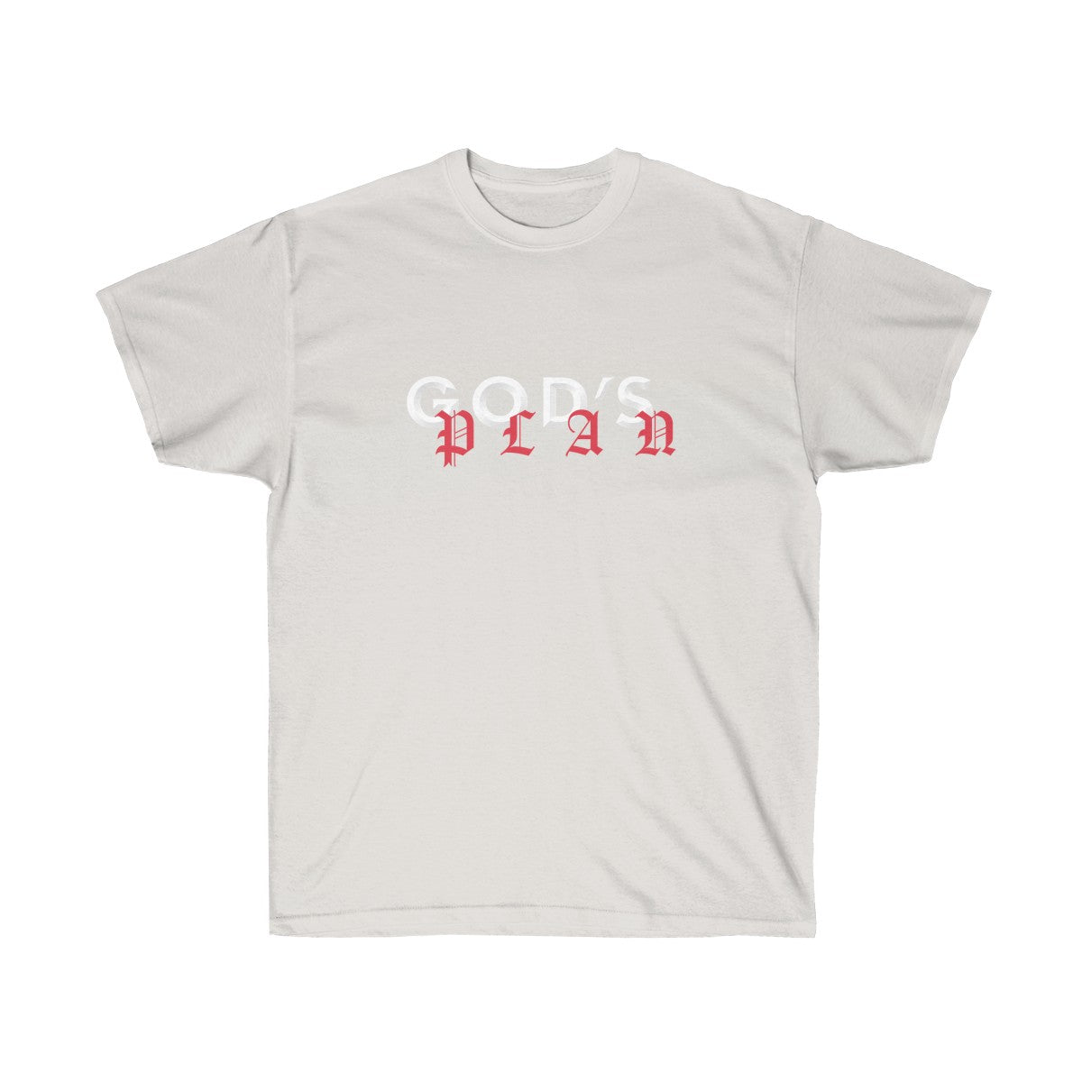 Drake God's Plan Inspired Tee-Ash Grey-S-Bootlg