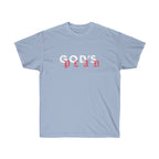 Drake God's Plan Inspired Tee-Light Blue-S-Bootlg