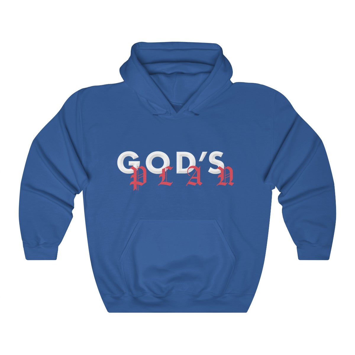 Drake God's Plan Inspired Unisex Heavy Blend™ Hoodie-Royal-S-Bootlg
