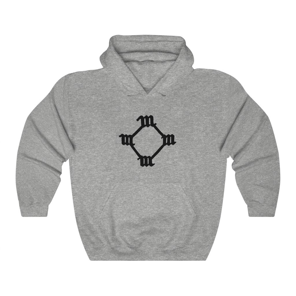 Four M Kanye West Tattoo Hoodie-S-Sport Grey-Bootlg