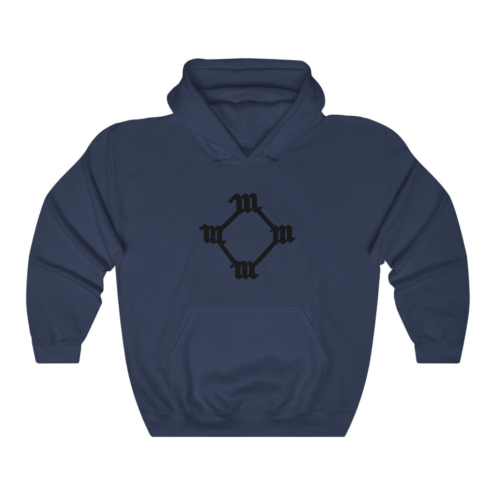 Four M Kanye West Tattoo Hoodie-S-Navy-Bootlg