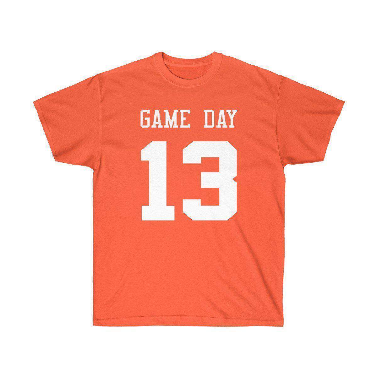 Game Day Tee - Sports T-shirt for Football, Basket, Soccer games-Orange-S-Bootlg