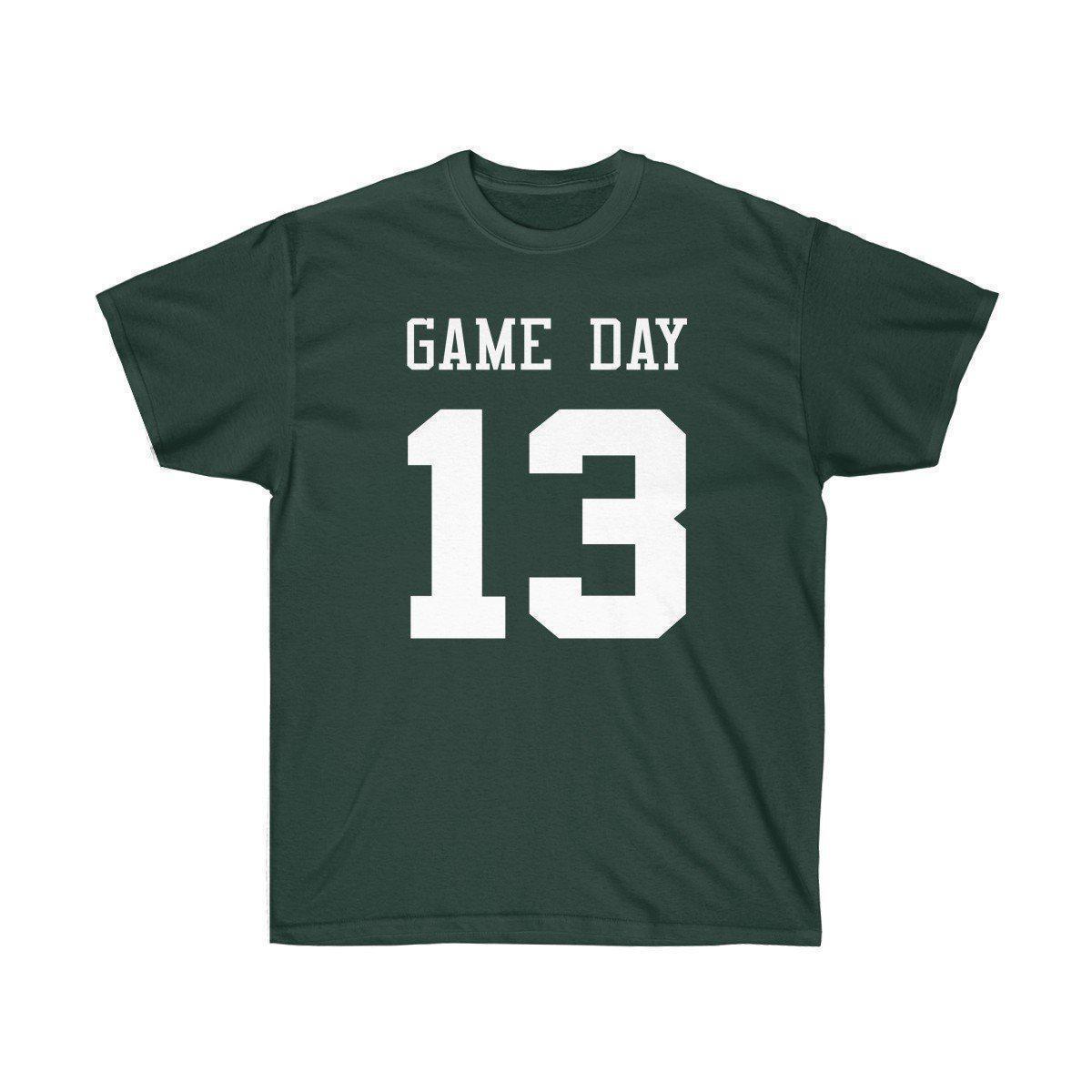 Game Day Tee - Sports T-shirt for Football, Basket, Soccer games-Forest Green-S-Bootlg