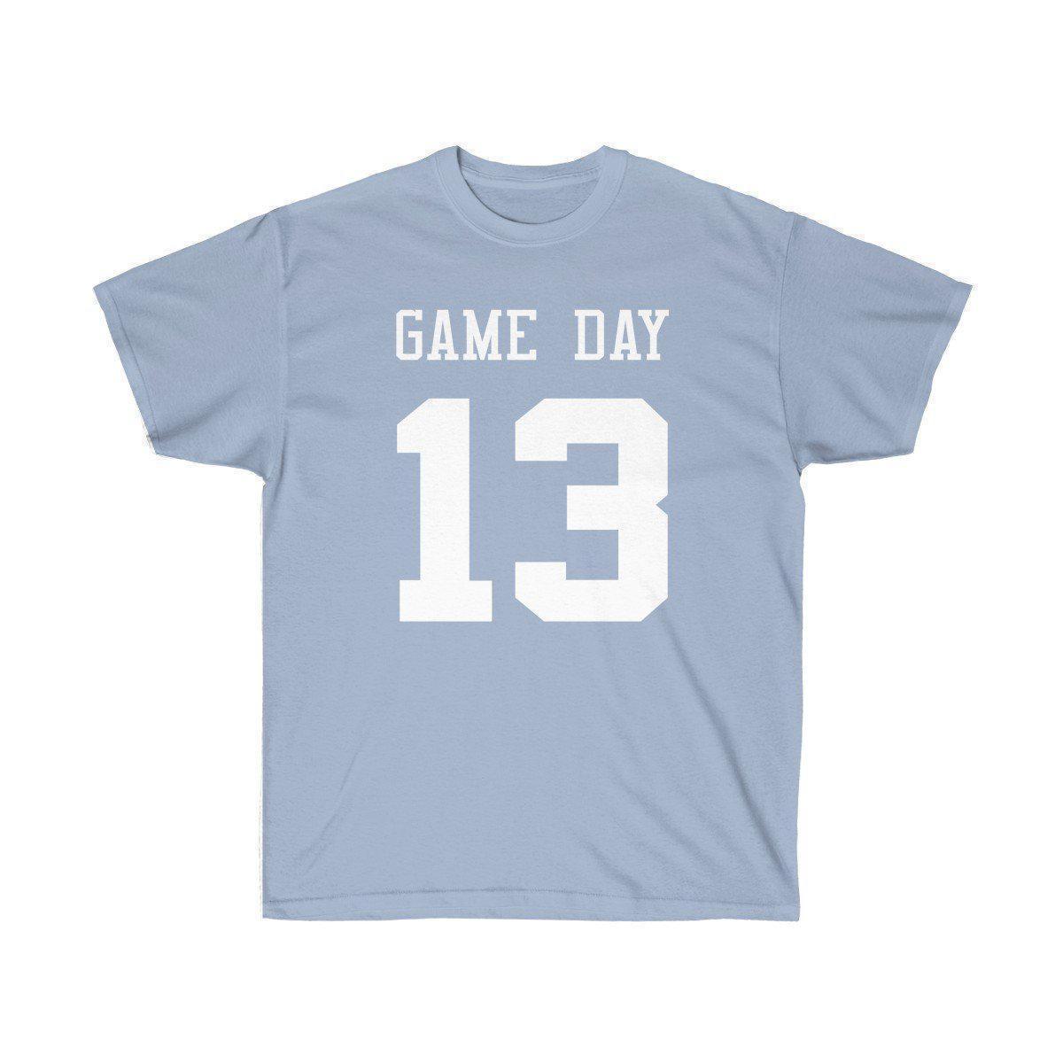 Game Day Tee - Sports T-shirt for Football, Basket, Soccer games-Light Blue-S-Bootlg