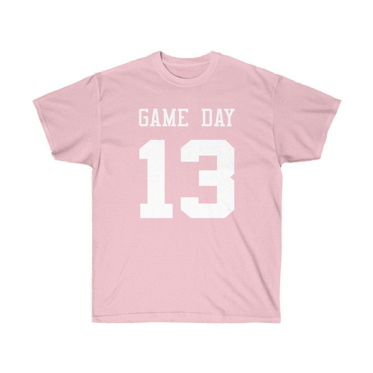 Game Day Tee - Sports T-shirt for Football, Basket, Soccer games-Light Pink-S-Bootlg