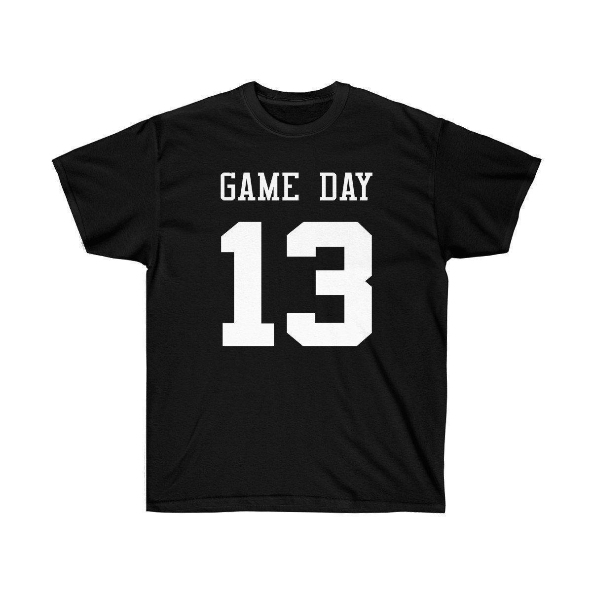 Game Day Tee - Sports T-shirt for Football, Basket, Soccer games-Black-L-Bootlg
