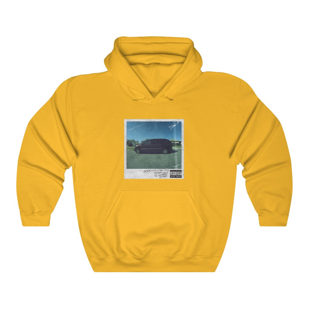 Good Kid, m.A.A.d city Kendrick Lamar inspired Unisex Hooded Sweatshirt-Gold-S-Bootlg